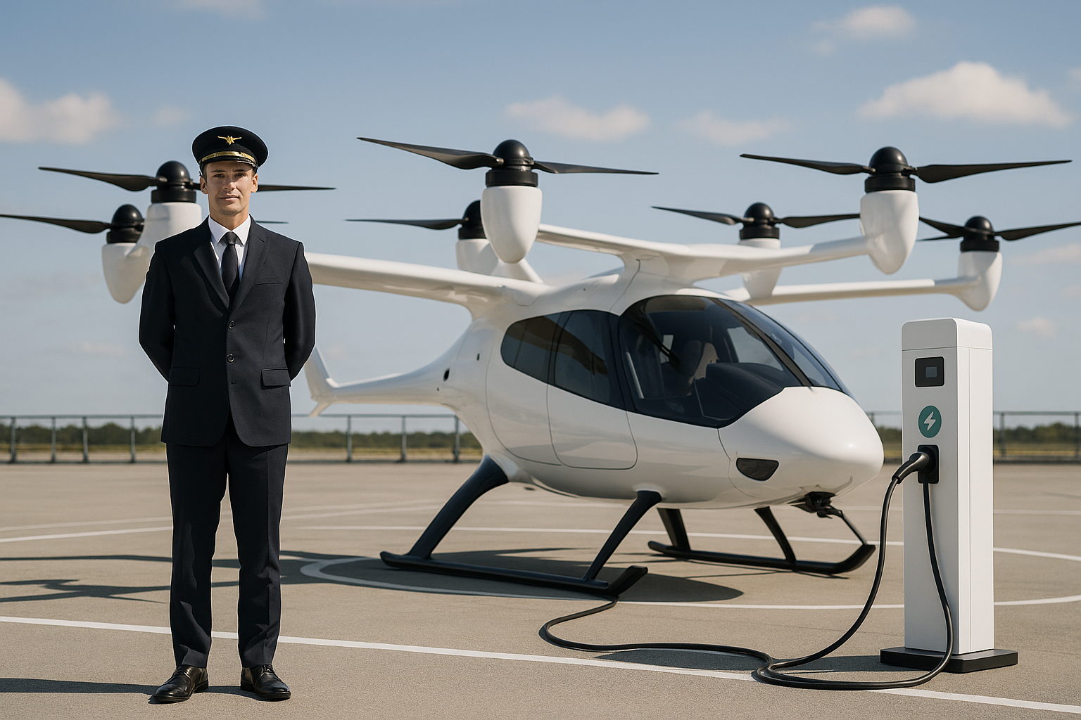eVTOL landing at Singapore vertiport — operator ground operations